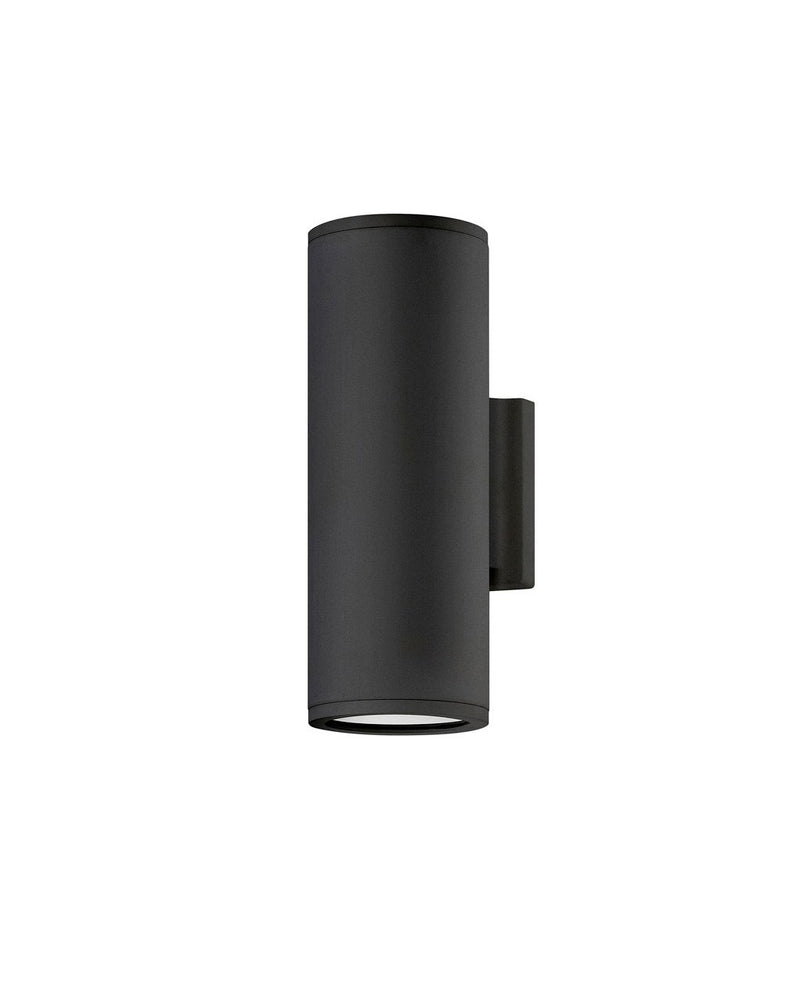 Silo 2-Light 12" Outdoor Wall Sconce in Black