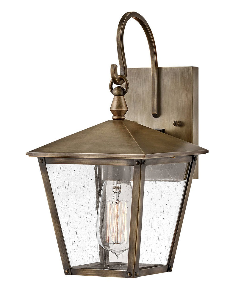 Huntersfield Small Outdoor Wall Lantern in Burnished Bronze
