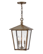 Huntersfield 3-Light Outdoor Hanging Lantern in Burnished Bronze