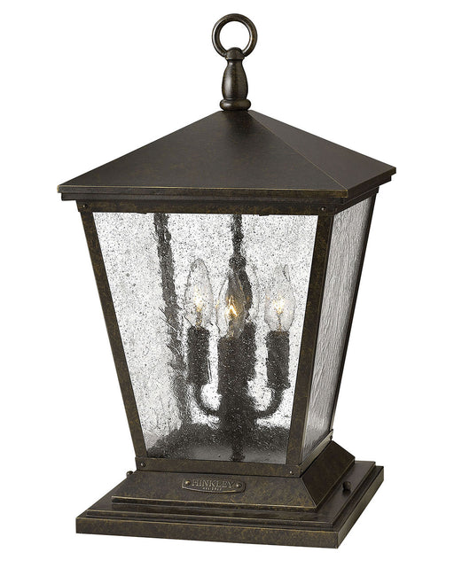 Trellis LED Pier Mount in Regency Bronze