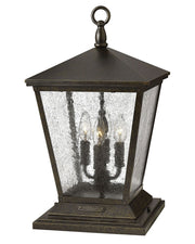 Trellis 4-Light Outdoor Pier Mount Light in Regency Bronze