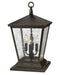 Trellis LED Pier Mount in Regency Bronze