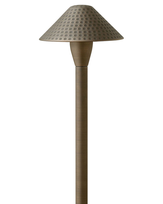 Hardy Island Small Hammered LED Path Light in Matte Bronze