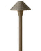 Hardy Island Small Hammered LED Path Light in Matte Bronze