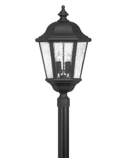 Edgewater Extra Large Post or Pier Mount Lantern in Black