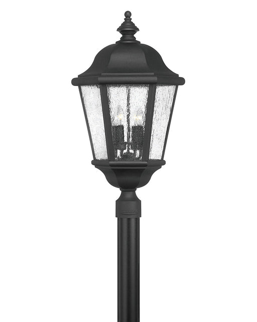 Edgewater Extra Large Post or Pier Mount Lantern in Black