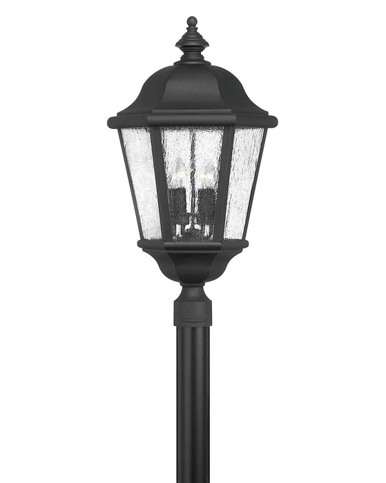 Edgewater Extra Large Post or Pier Mount Lantern in Black