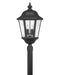 Edgewater Extra Large Post or Pier Mount Lantern in Black