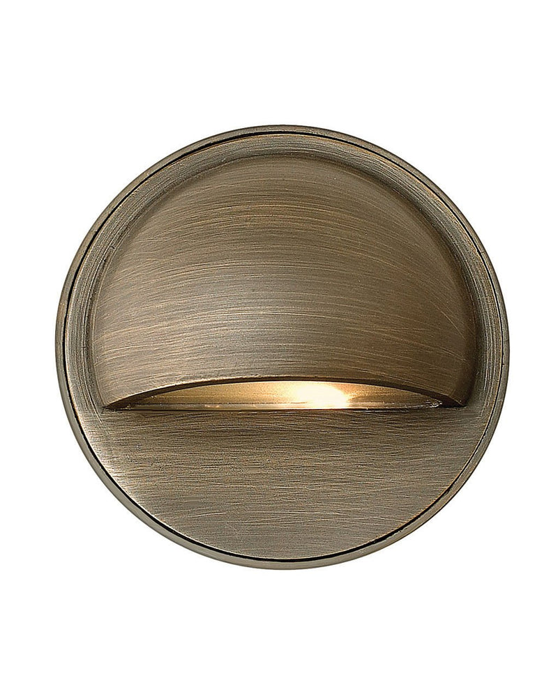 Hardy Island Round Eyebrow Deck Light in Matte Bronze