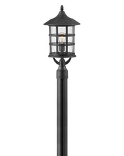 Freeport Coastal Elements Large Post or Pier Mount Lantern in Textured Black