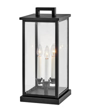Weymouth Large Pier Mount Lantern in Black