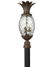 Plantation Large Brass Outdoor Post Light in Copper Bronze