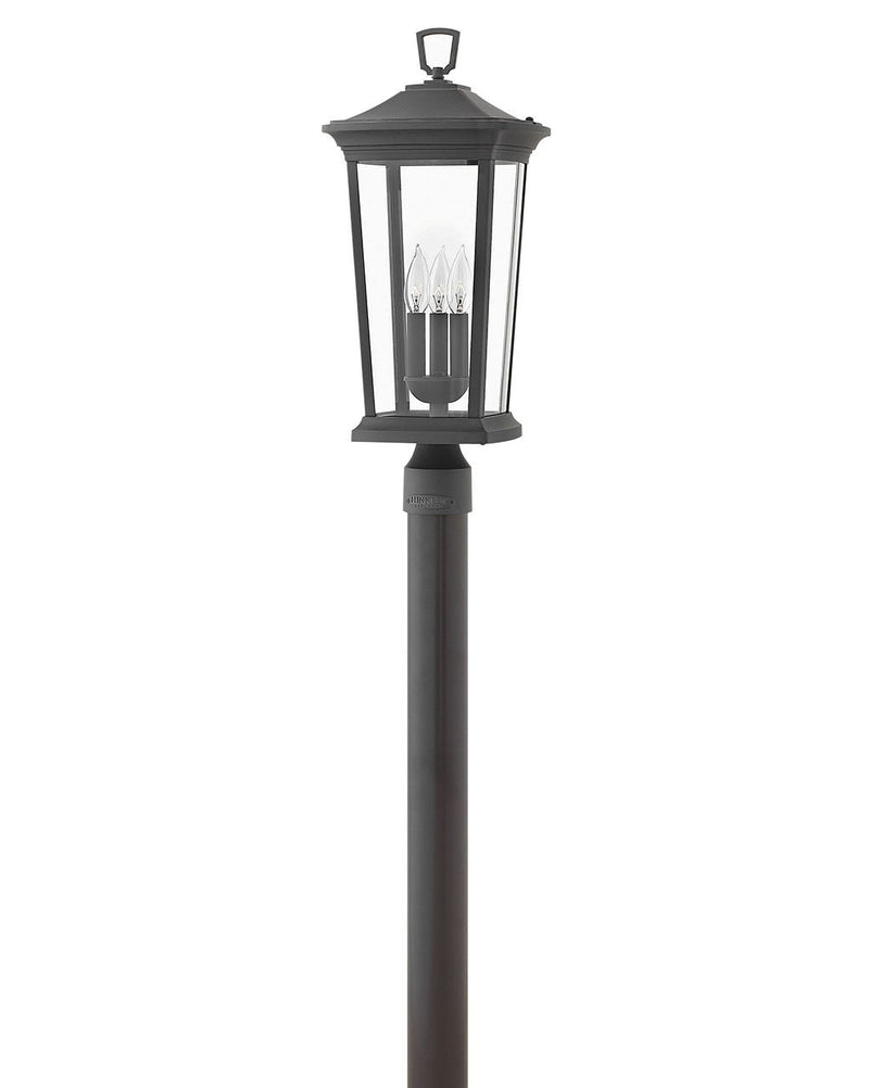 Bromley 3-Light Outdoor Post Light in Museum Black