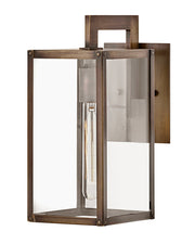 Max Small Outdoor Wall Lantern in Burnished Bronze
