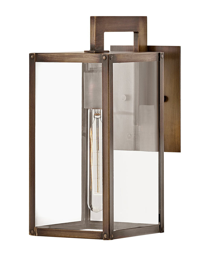 Max Small Outdoor Wall Lantern in Burnished Bronze