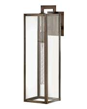 Max Large Outdoor Wall Lantern in Burnished Bronze