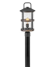 Lakehouse Outdoor Post Light in Aged Zinc