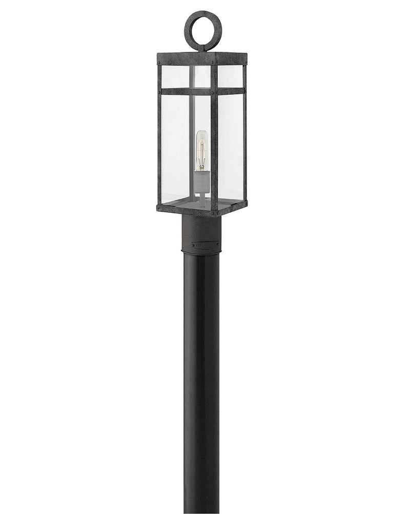 Porter Outdoor Post Light in Aged Zinc