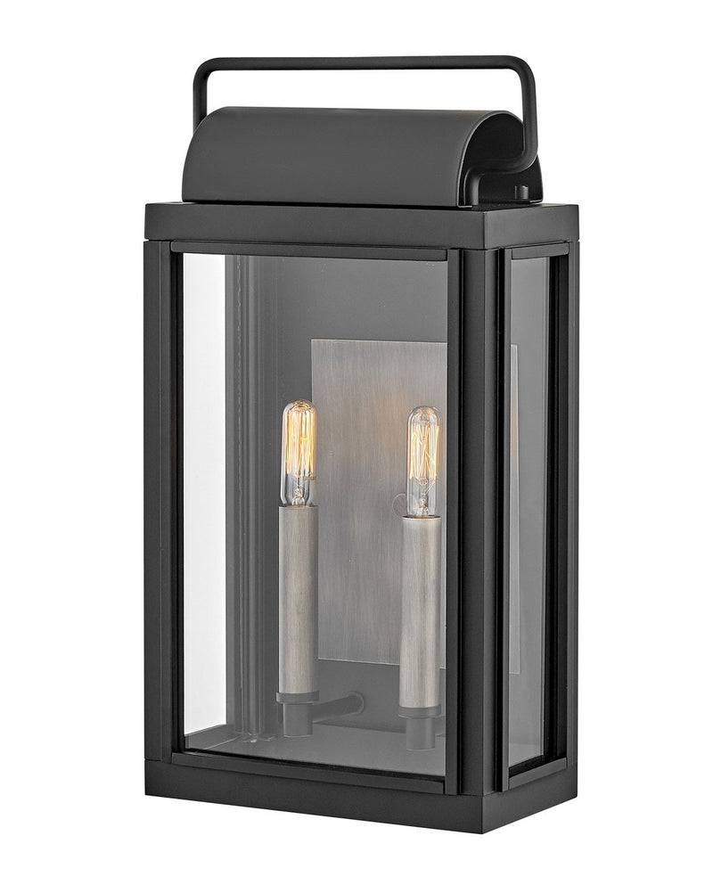 Sag Harbor 2-Light Outdoor Wall Lantern in Black