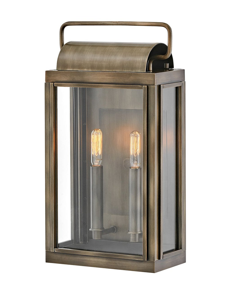 Sag Harbor 2-Light Outdoor Wall Lantern in Burnished Bronze