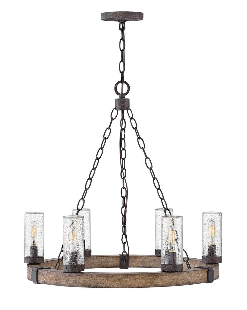Sawyer 6-Light Outdoor Chandelier in Sequoia