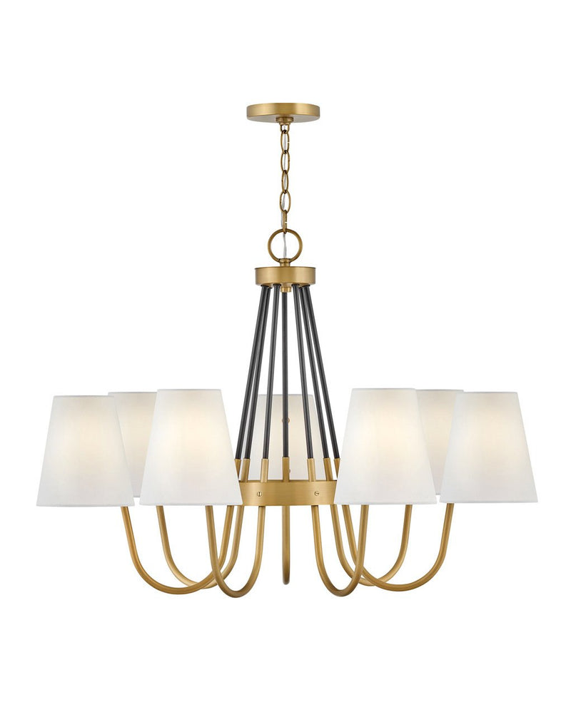 Aston 7-Light Chandelier in Heritage Brass