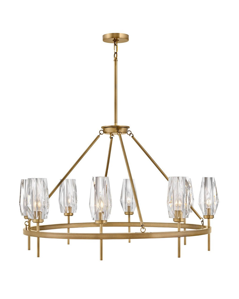 Ana 8-Light Chandelier in Heritage Brass