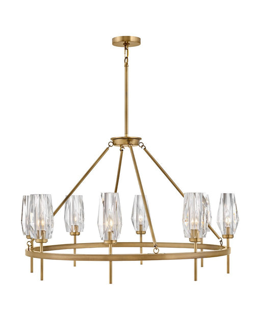 Ana 8-Light Chandelier in Heritage Brass