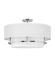 Graham 23" 4-Light Semi-Flush Mount in Polished Nickel