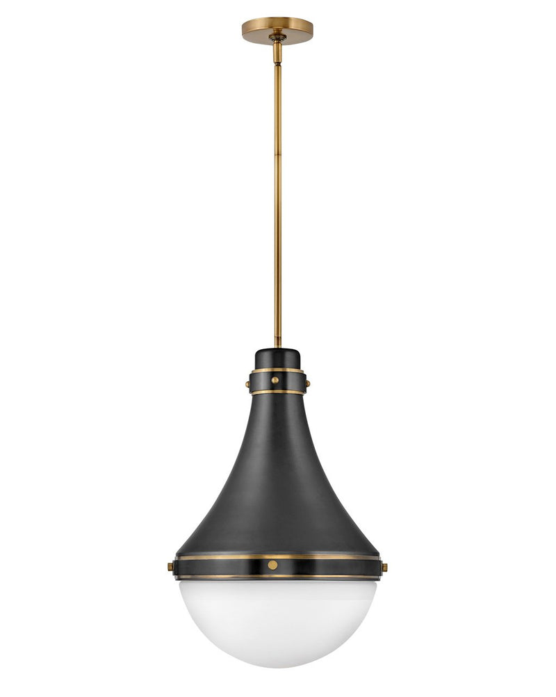 Oliver Medium Pendant in Black