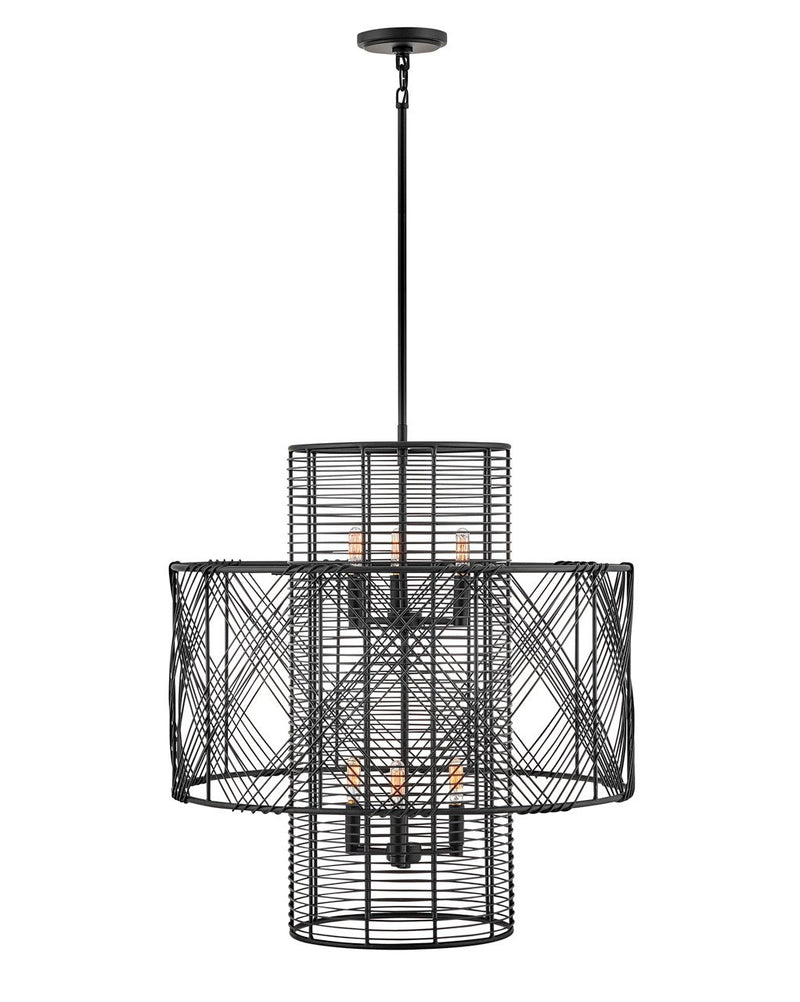 Nikko 6-Light Chandelier in Black