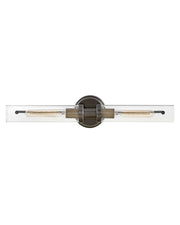 Vaughn 2-Light Bath Vanity Light in Black Oxide