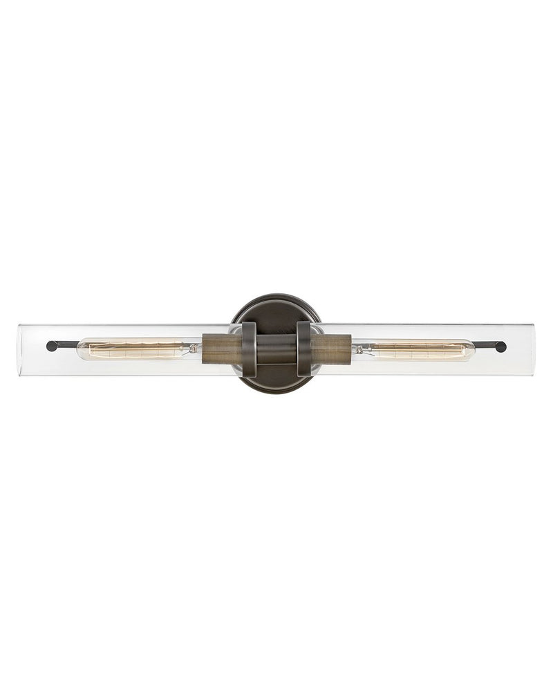 Vaughn 2-Light Bath Vanity Light in Black Oxide