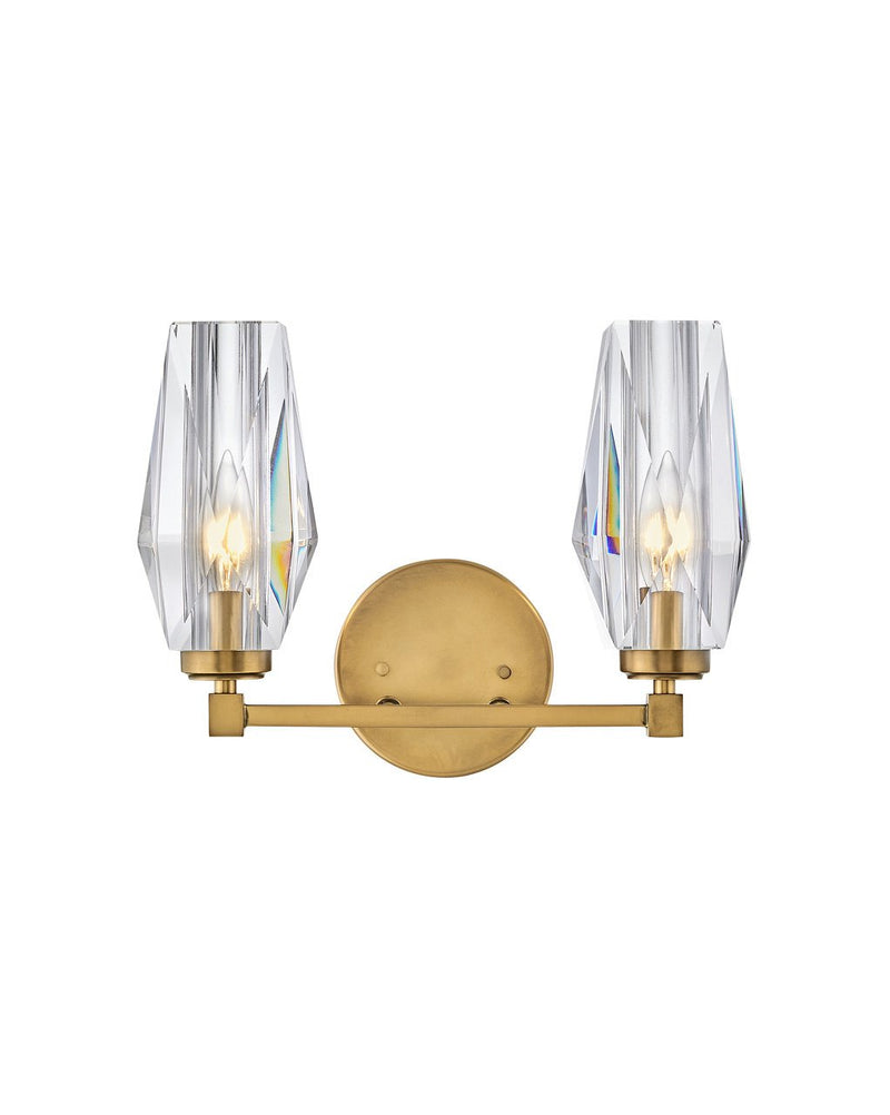 Ana 2-Light Bath Vanity Light in Heritage Brass