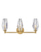 Ana Three Light Vanity in Heritage Brass - Lamps Expo