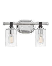 Halstead 2-Light Bath Vanity Light in Chrome