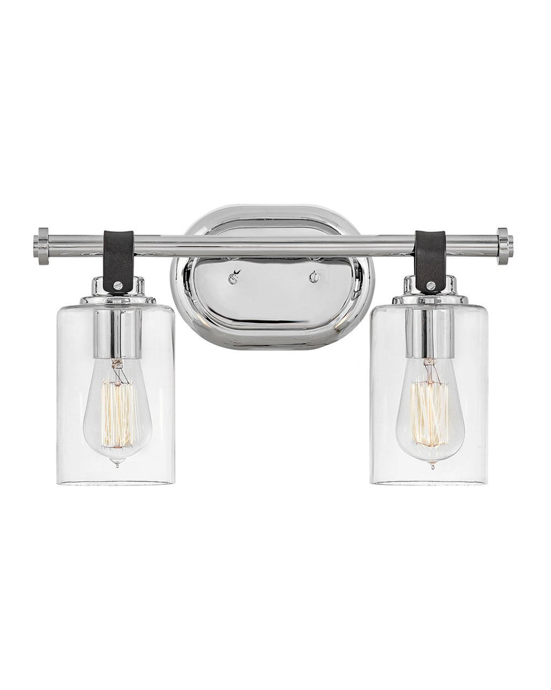 Halstead 2-Light Bath Vanity Light in Chrome