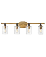 Halstead 4-Light Bath Vanity Light in Heritage Brass