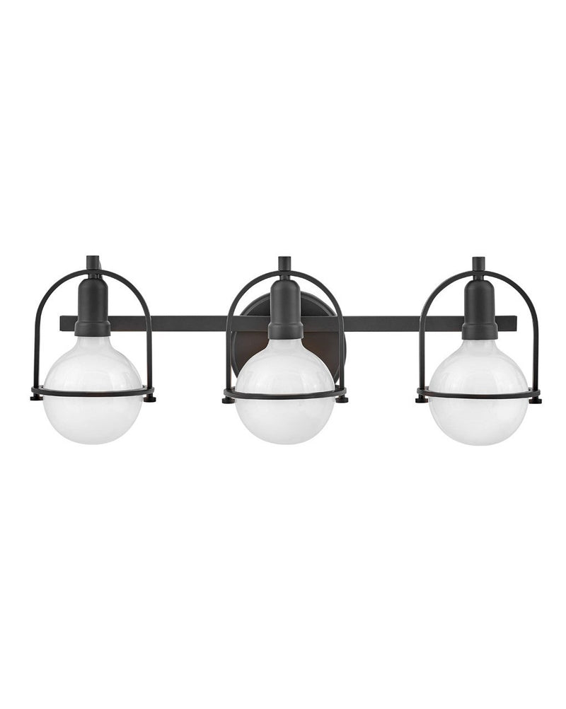 Somerset 3-Light Bath Vanity Light in Black