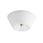 Tack LED Flush Mount in Natural Aged Brass