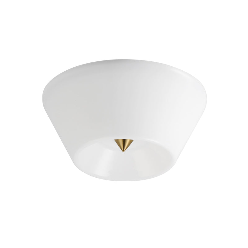 Tack LED Flush Mount in Natural Aged Brass