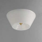 Tack LED Flush Mount in Natural Aged Brass