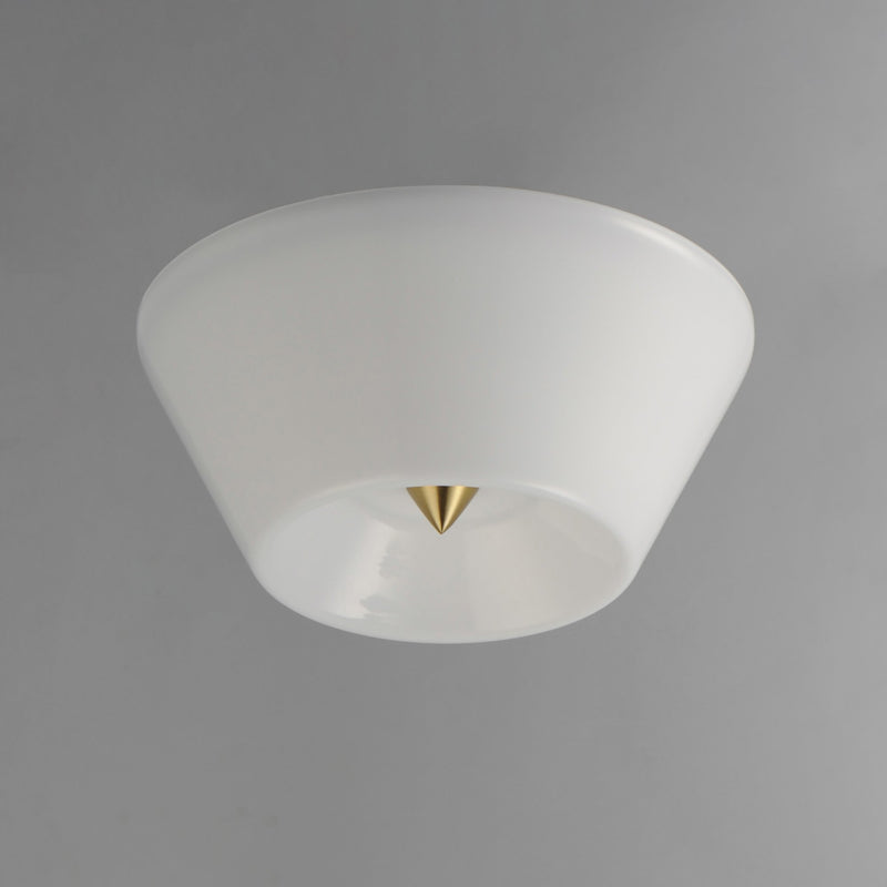 Tack LED Flush Mount in Natural Aged Brass
