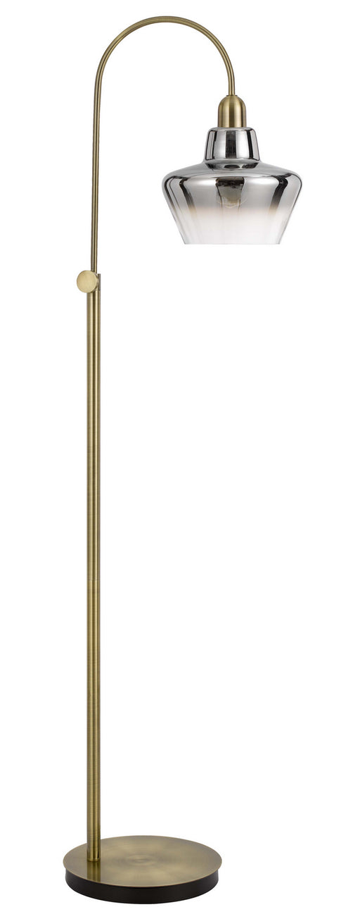 Duxbury One Light Floor Lamp in Antique Brass