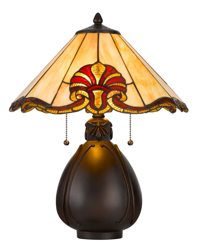 Tiffany Two Light Accent Lamp in Tiffany