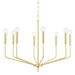 Bailey 8-Light Chandelier in Aged Brass - Lamps Expo