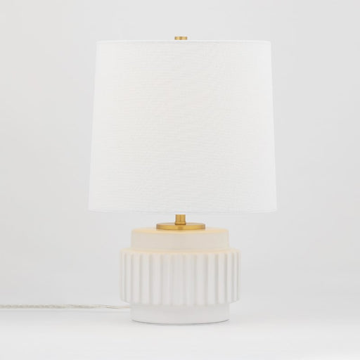 HL452201-MW - Kalani 1-Light Table Lamp in Matte White by Mitzi