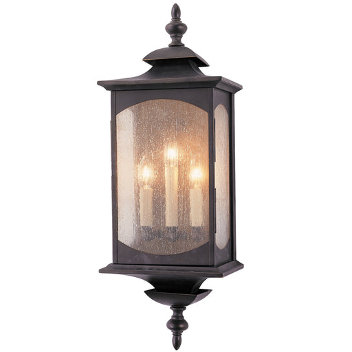 Market Square Three Light Outdoor Fixture in Oil Rubbed Bronze