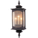 Market Square Three Light Outdoor Fixture in Oil Rubbed Bronze