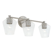 Beau 3-Light Vanity in Brushed Nickel - Lamps Expo